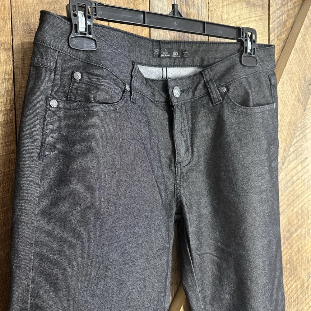 Prana Jeans Womens 8/29 Pant Gray Black Ombre Organic Cotton Regular - Picture 3 of 6